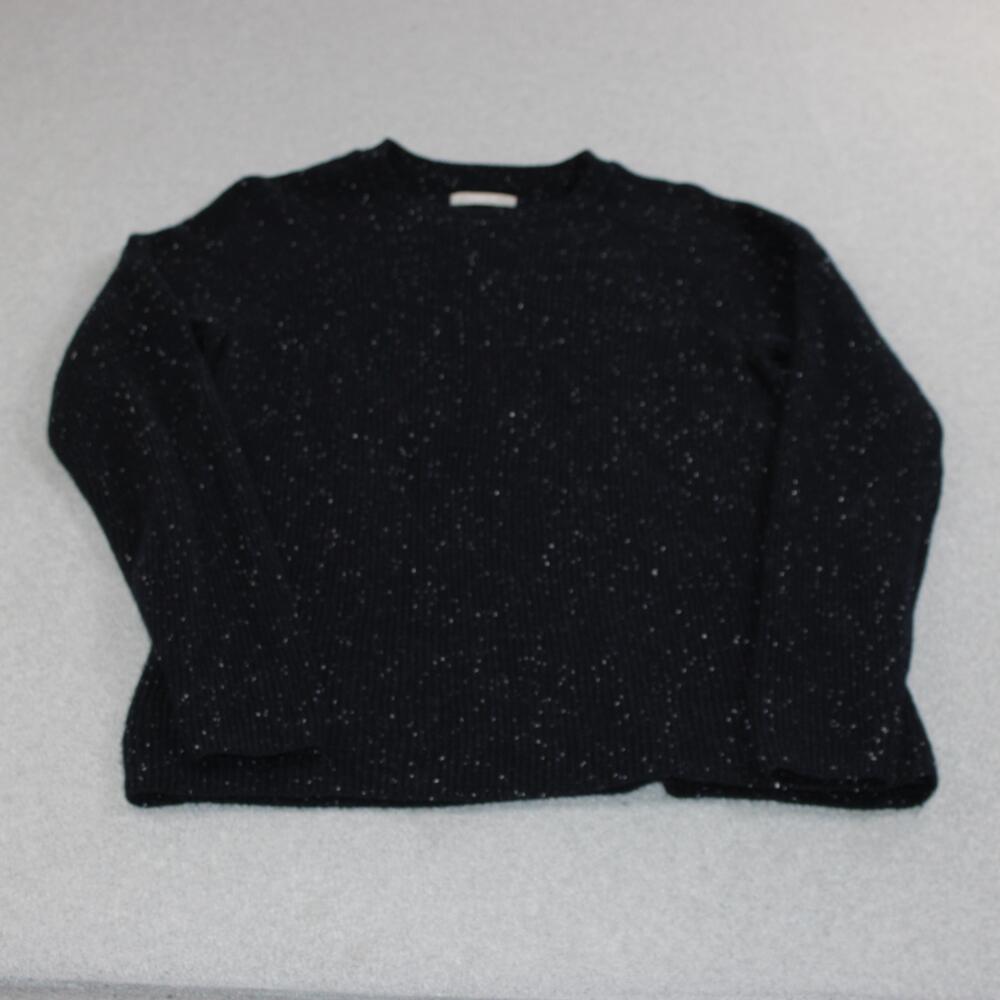 Everlane Cashmere Navy Speckled Crewneck Sweater